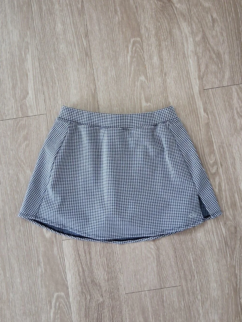 Alo Micro Houndstooth Tennis Skirt Build-in Shorts Pickleball Running